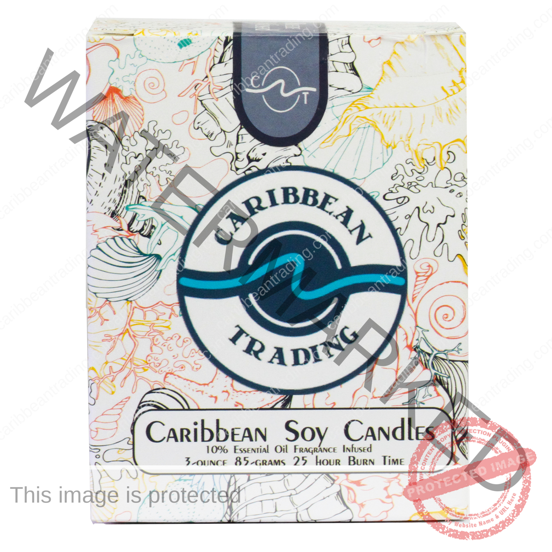 Caribbean Breeze 7oz. Candle - Image 2