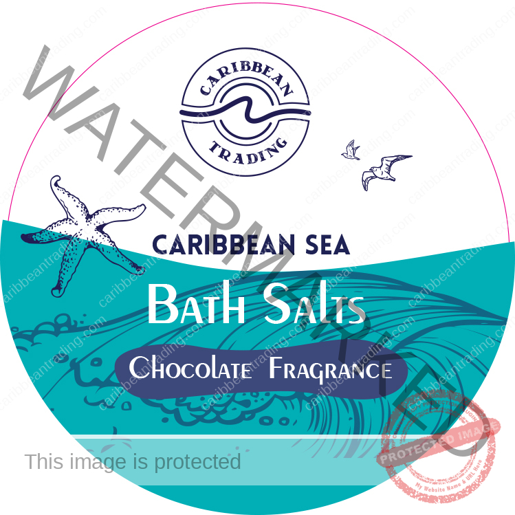 Caribbean Sea Bath Salts w/Chocolate 12 oz. - Image 5