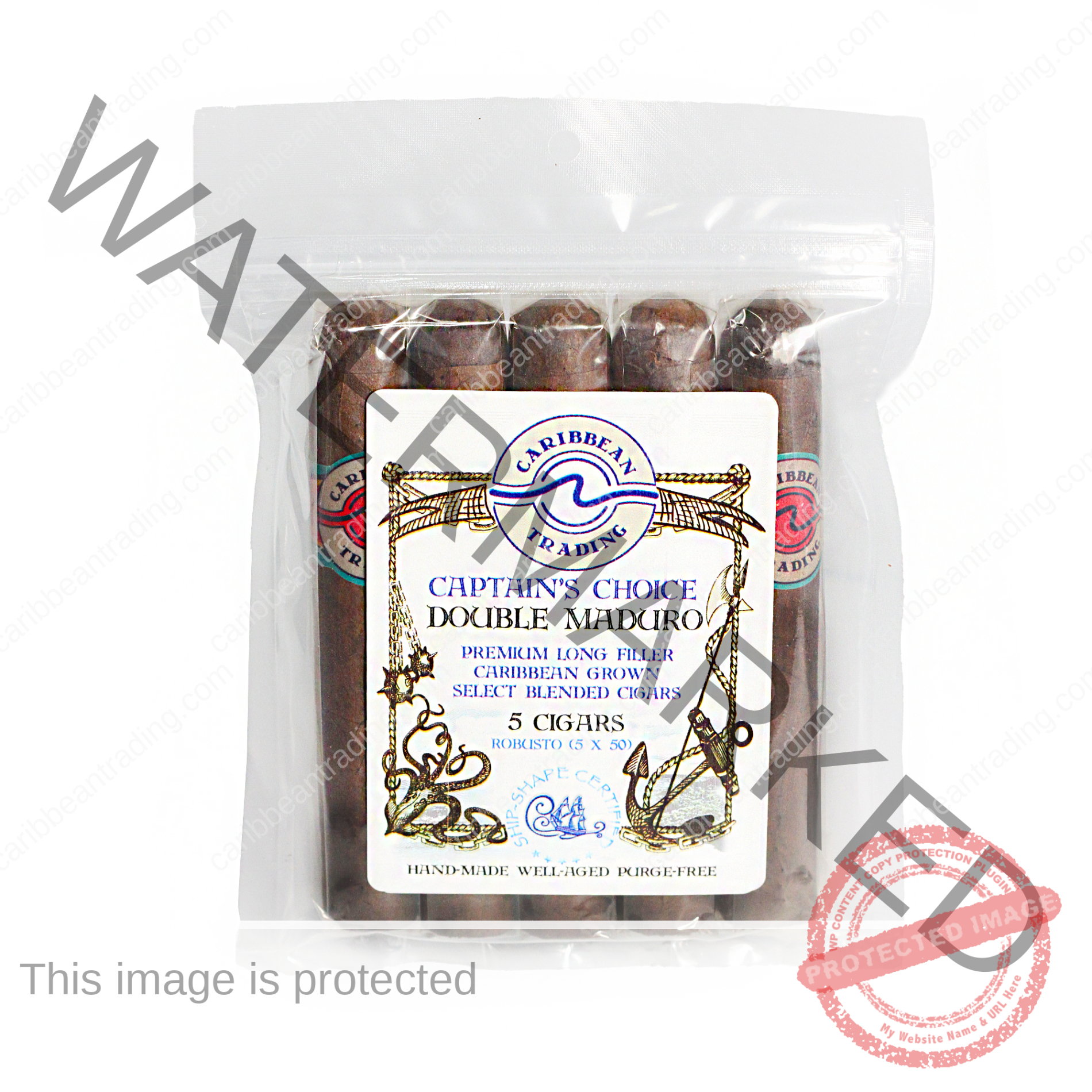 Captain's Choice Double Maduro Robusto Cigar (5 x 50) 5 Pack