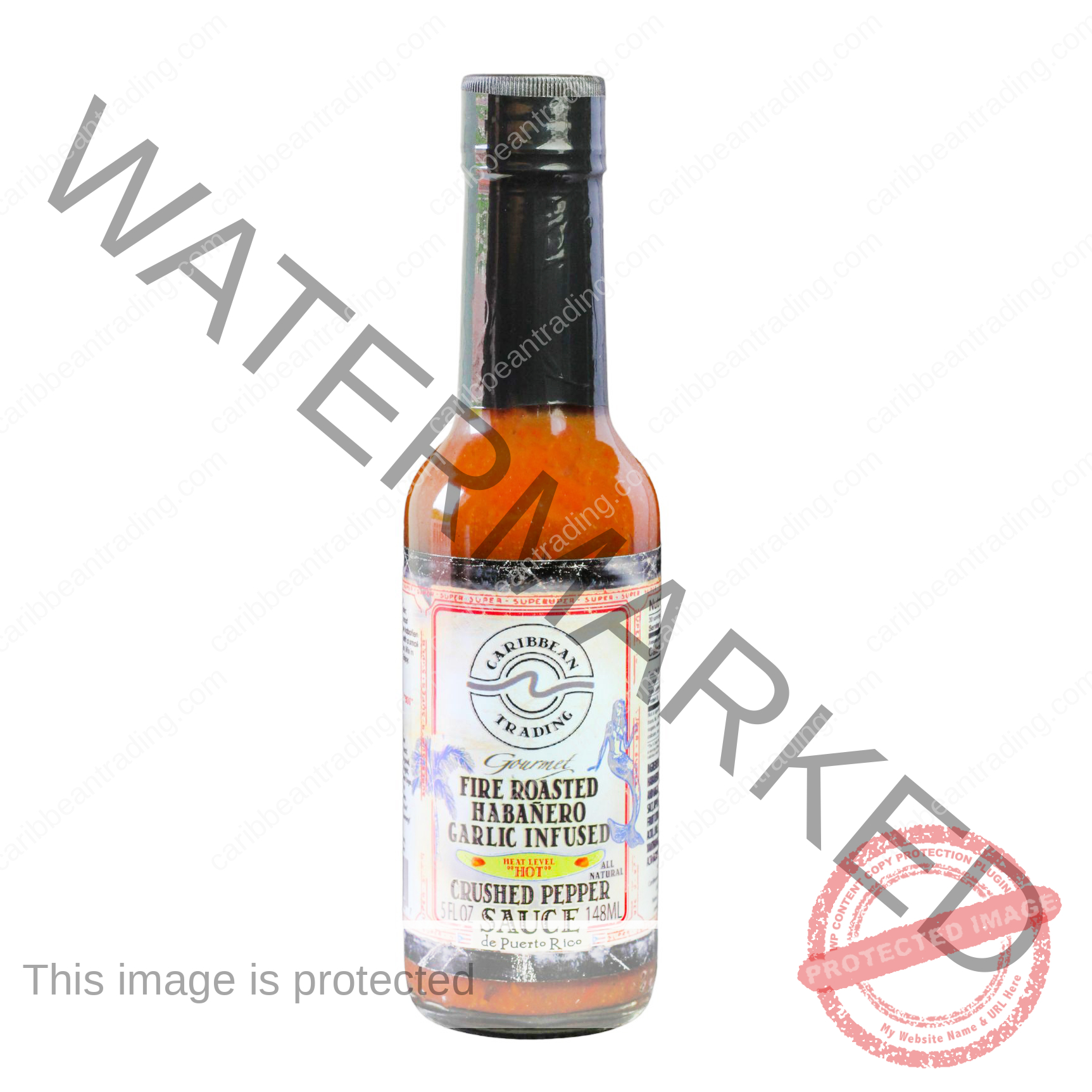 Fire Roasted Habañero Garlic Infused Crushed Pepper Sauce