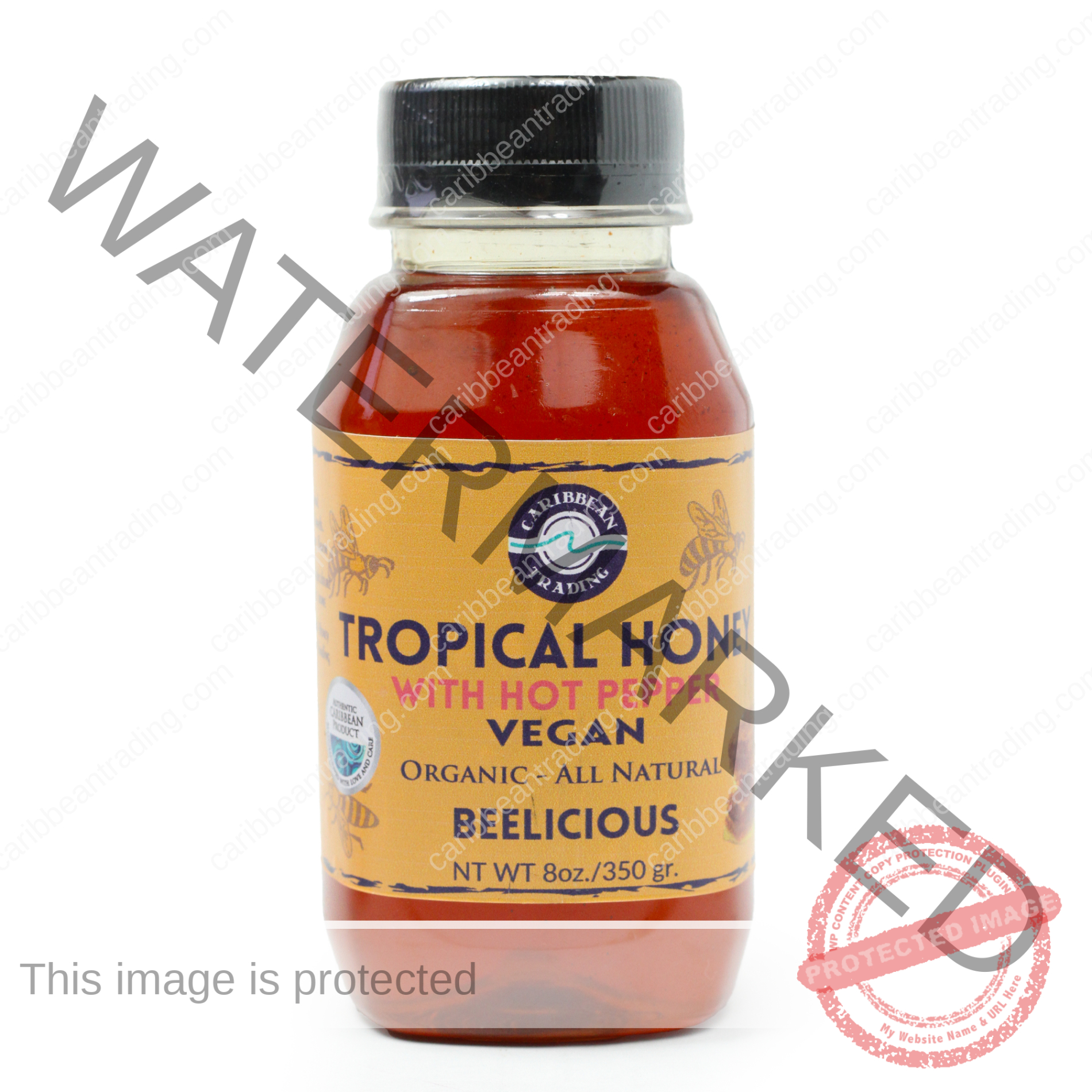 Tropical Honey With Hot Pepper Vegan 8oz.