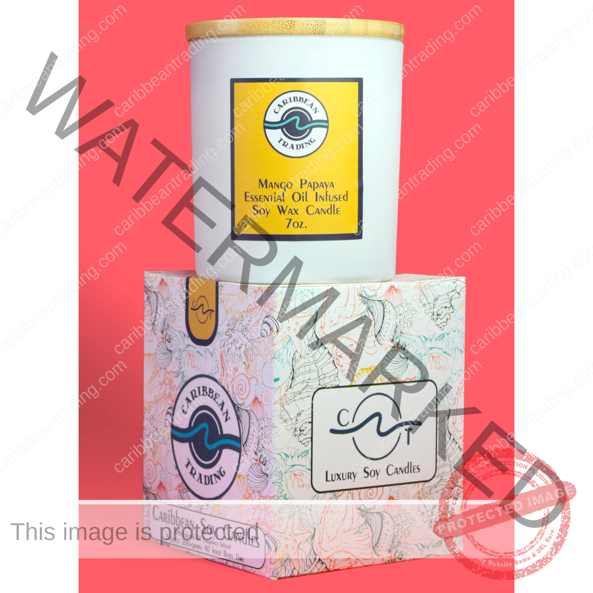 Mango Papaya 7oz. Soy Candle - Image 4