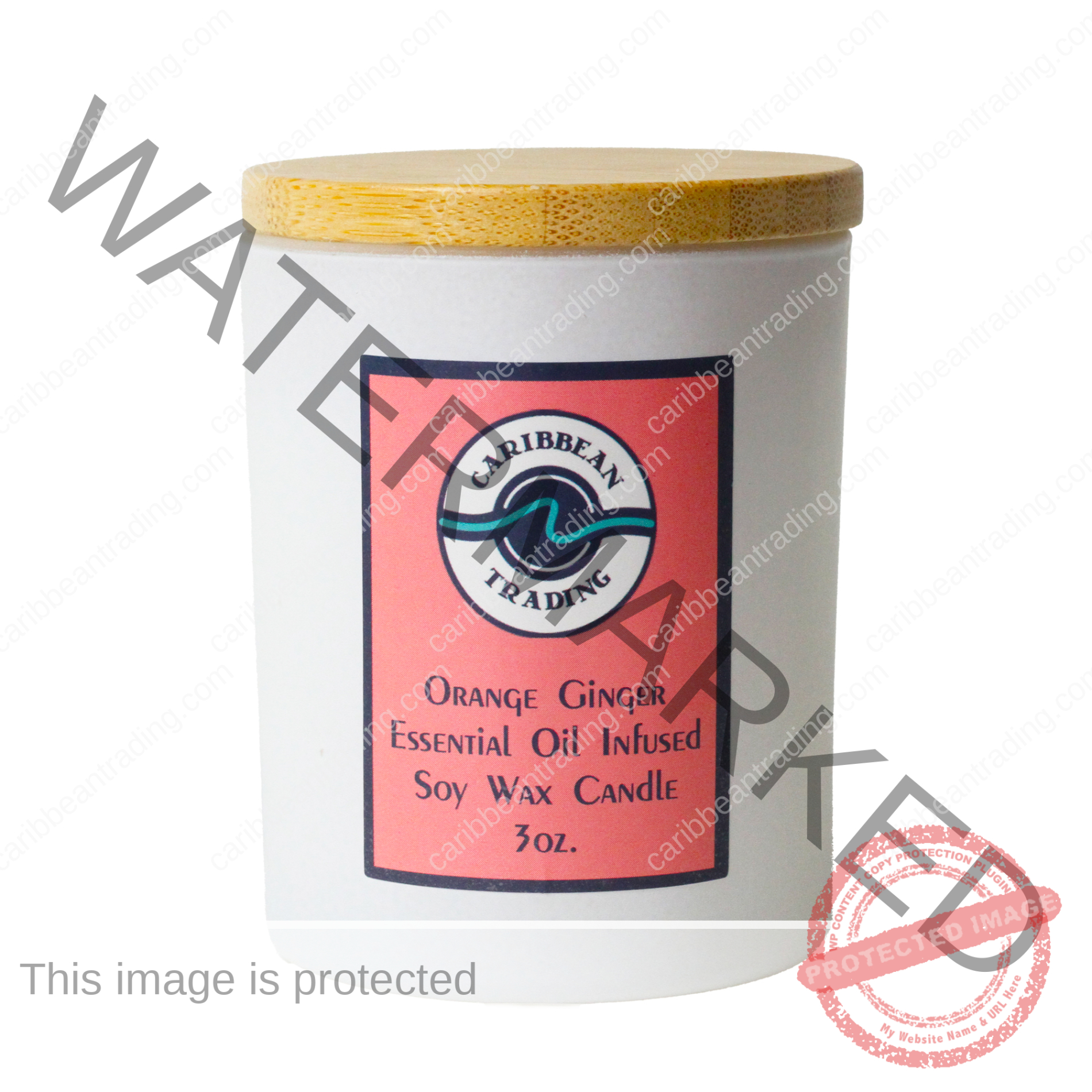 Orange Ginger 3oz. Candle