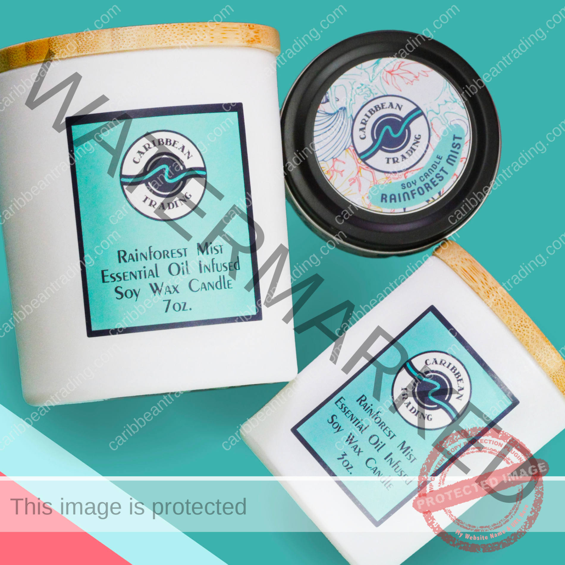 Rainforest Mist 2oz. Candle Travel Tin - Image 3