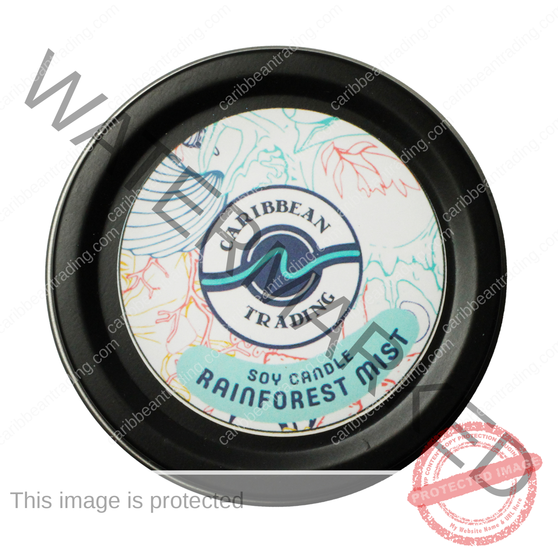 Rainforest Mist 2oz. Candle Travel Tin - Image 2