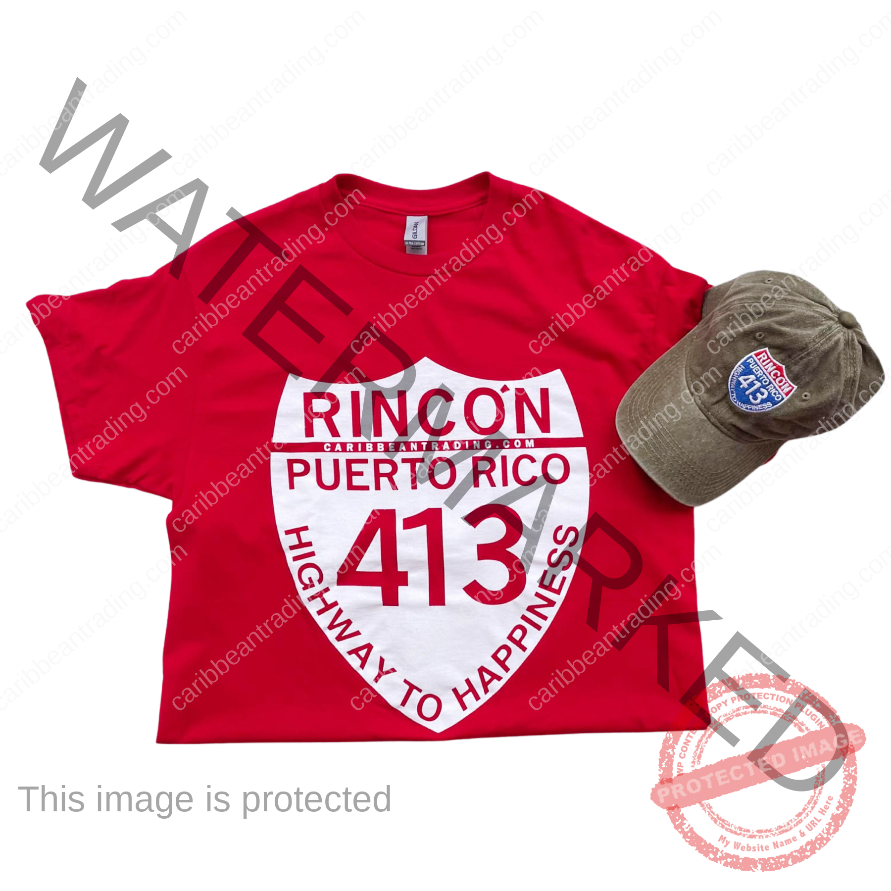 T-shirt-cap combo Rincon 413 - Image 3
