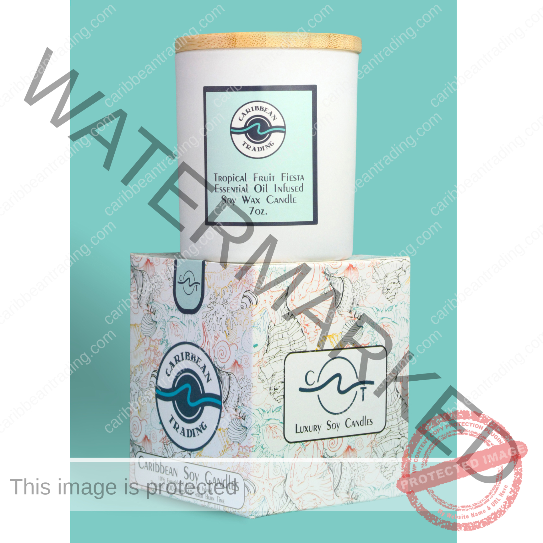 Tropical Fruit Fiesta 7oz. Candle - Image 4