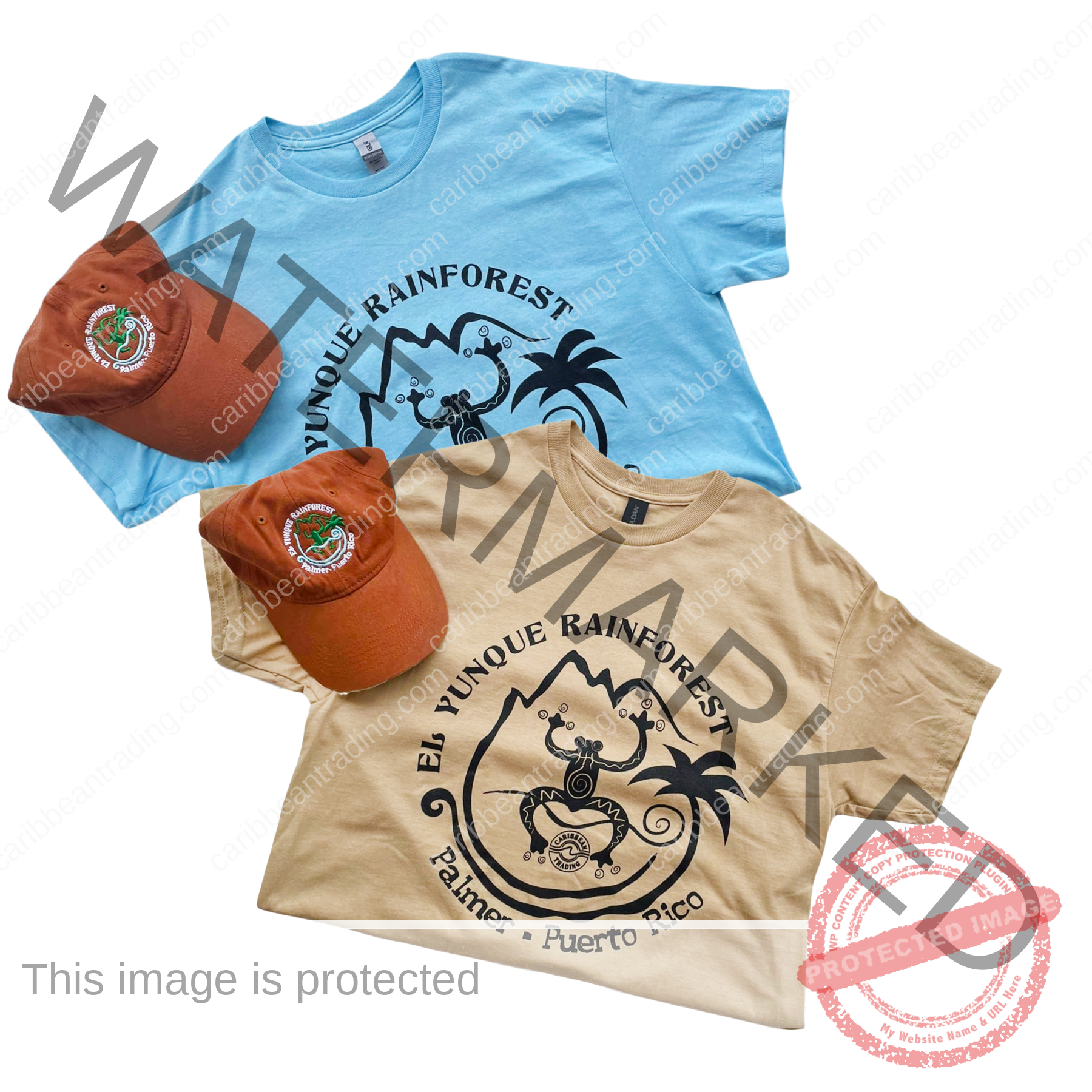 T-shirt-cap combo El Yunque Rainforest