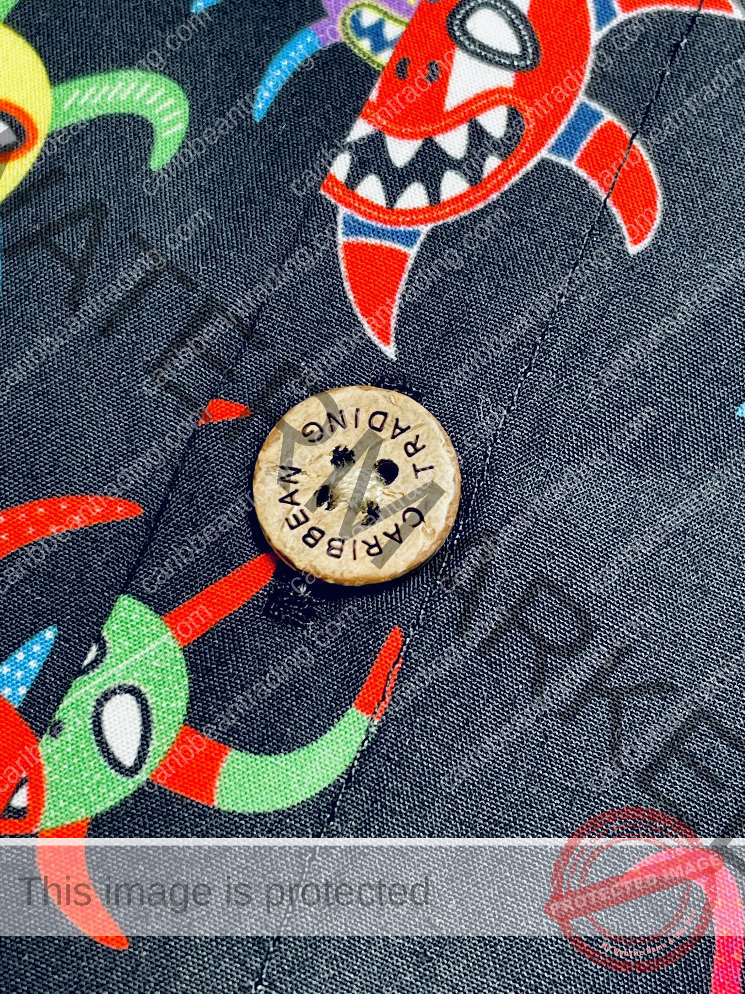 Vejigante -Caribbean-Button Down Shirt - Image 2