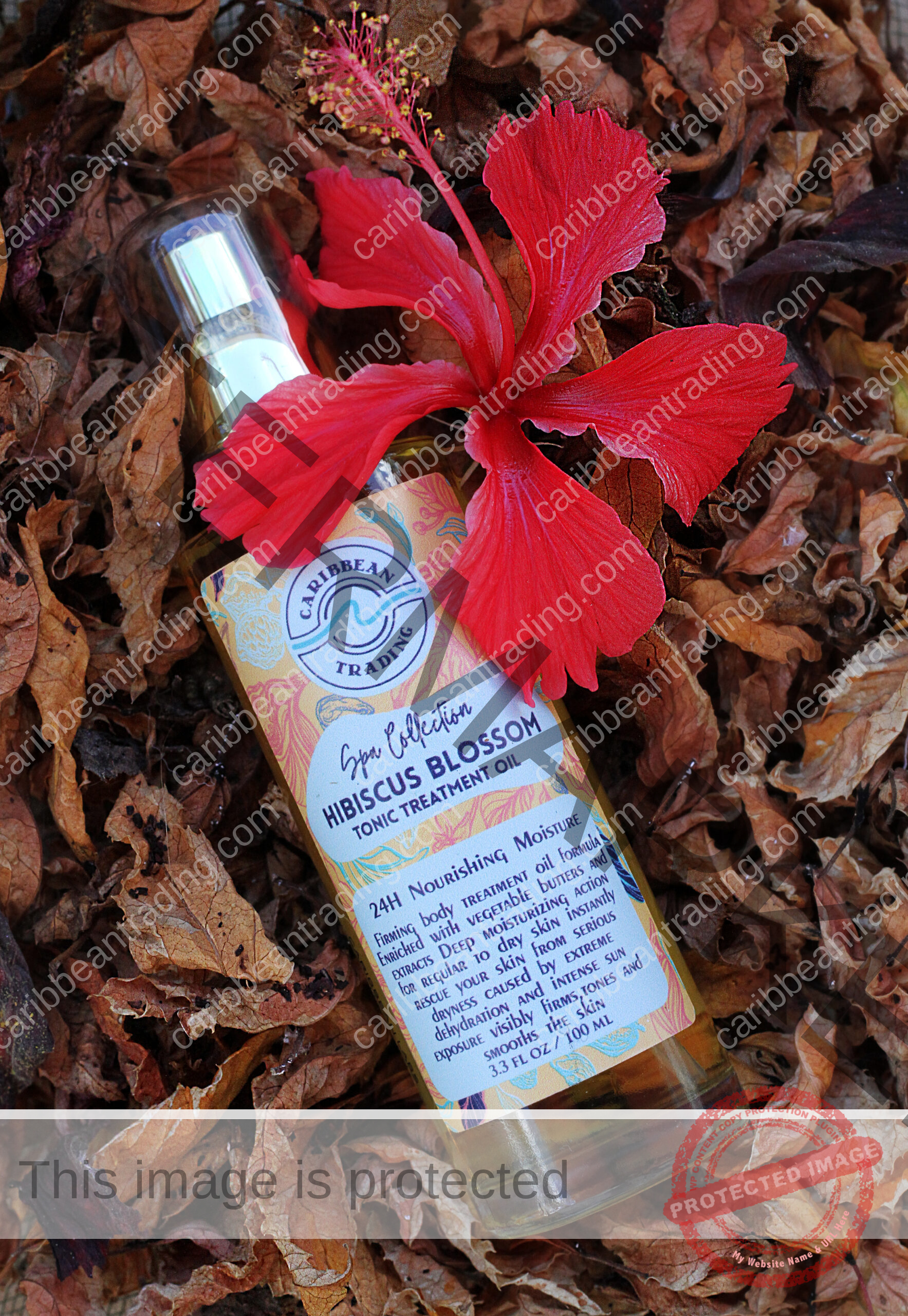 Hibiscus Blossom Tonic Treatment Oil - Image 3