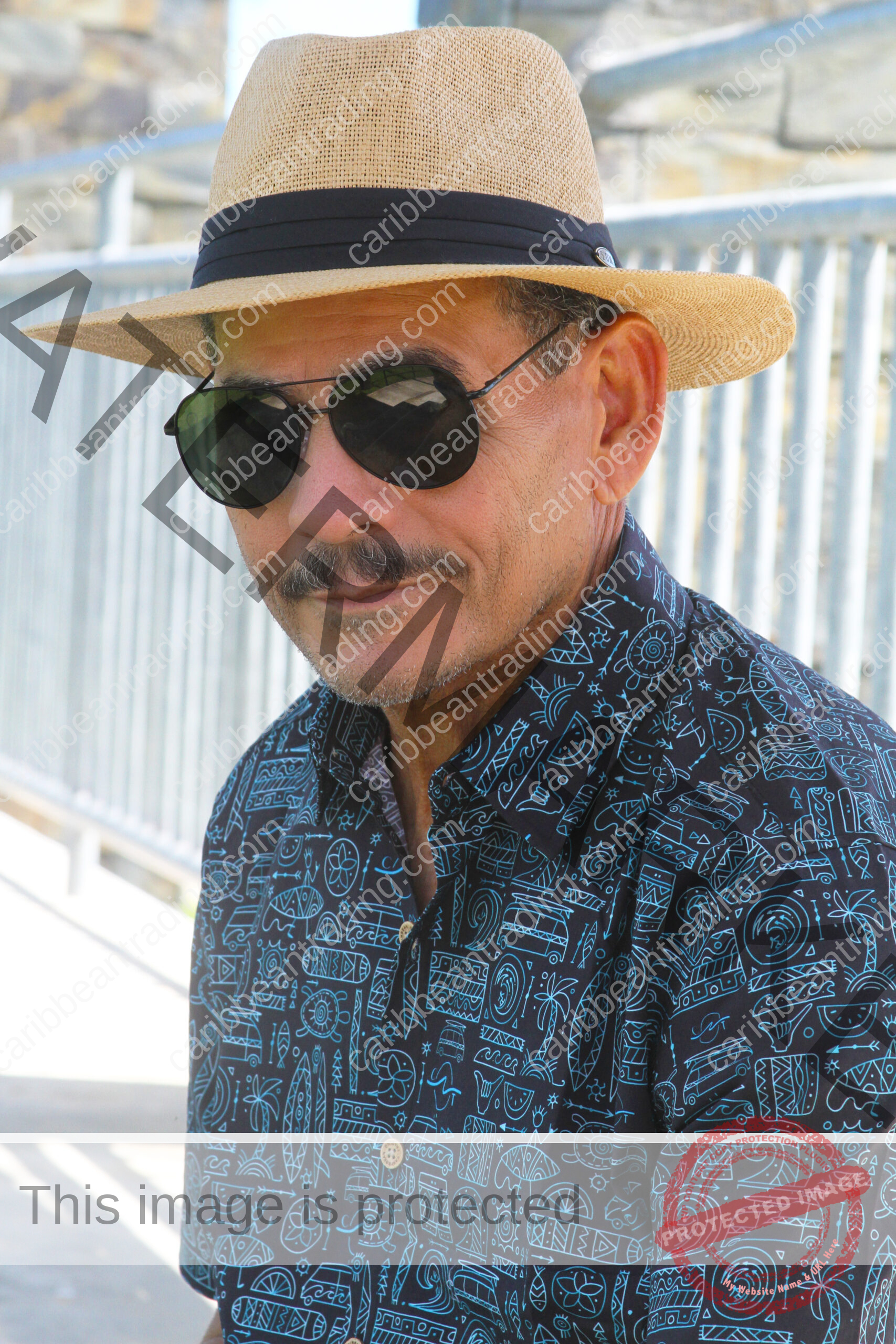 Surf Board-Caribbean-Button Down Shirt - Image 3