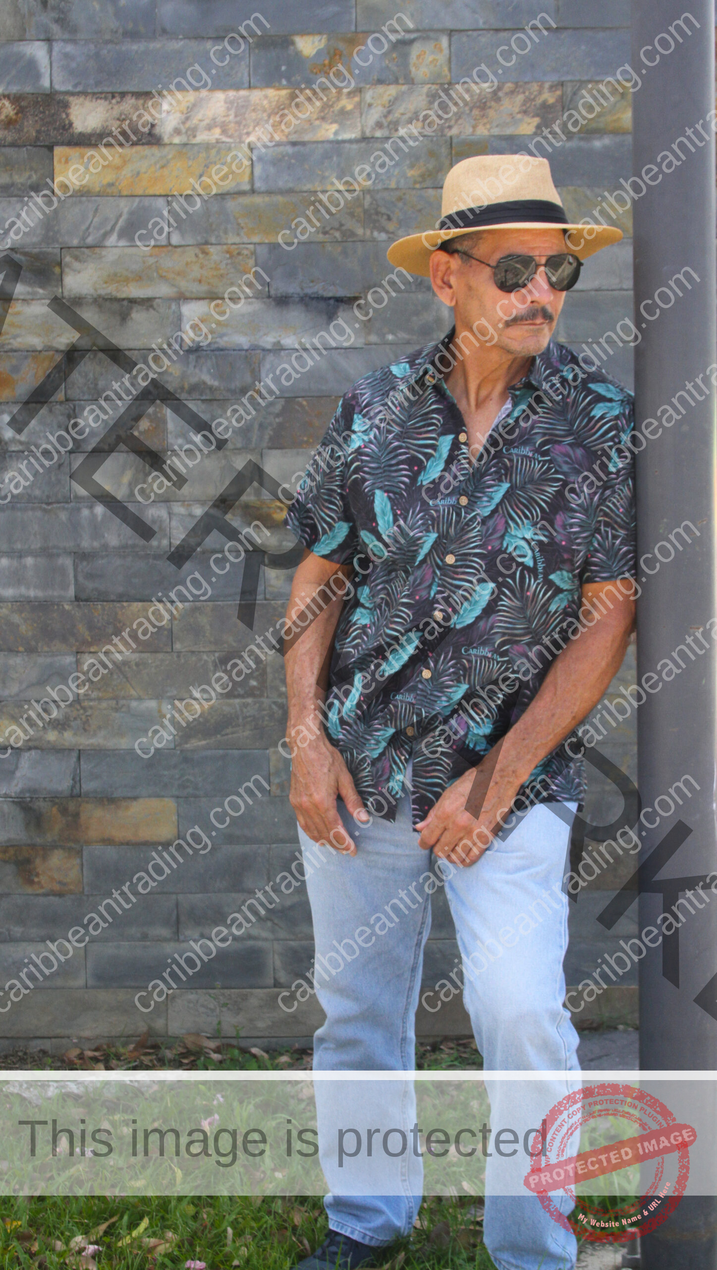 Leaves-Caribbean- Button Down Shirt - Image 3