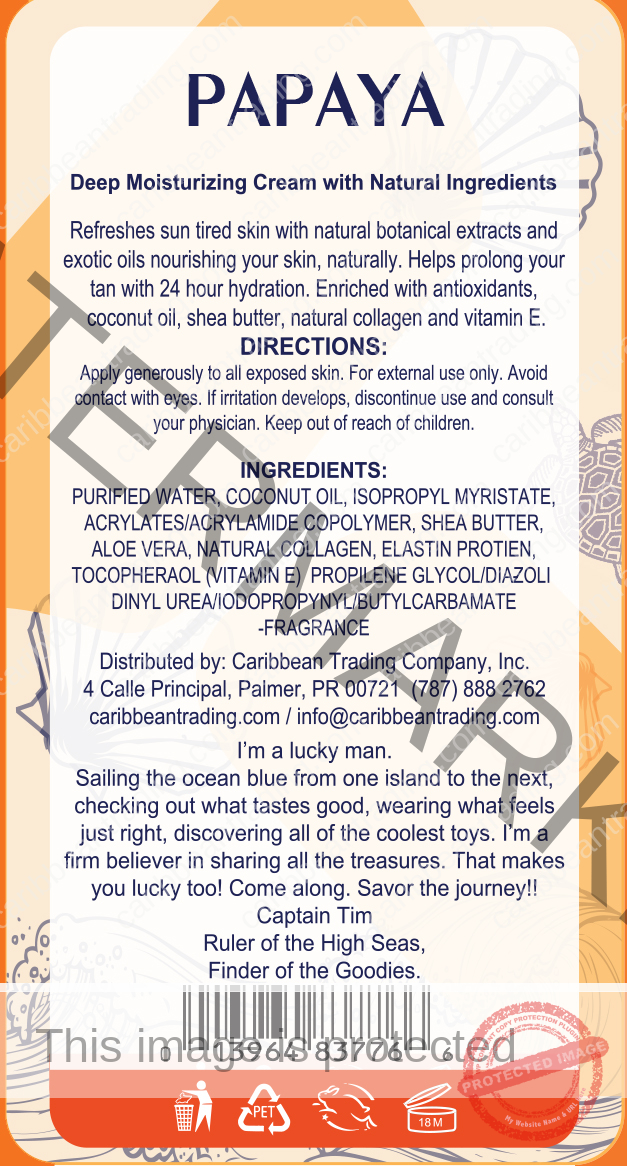 Papaya Deep Moisturizing Cream - 8 oz. - Image 5