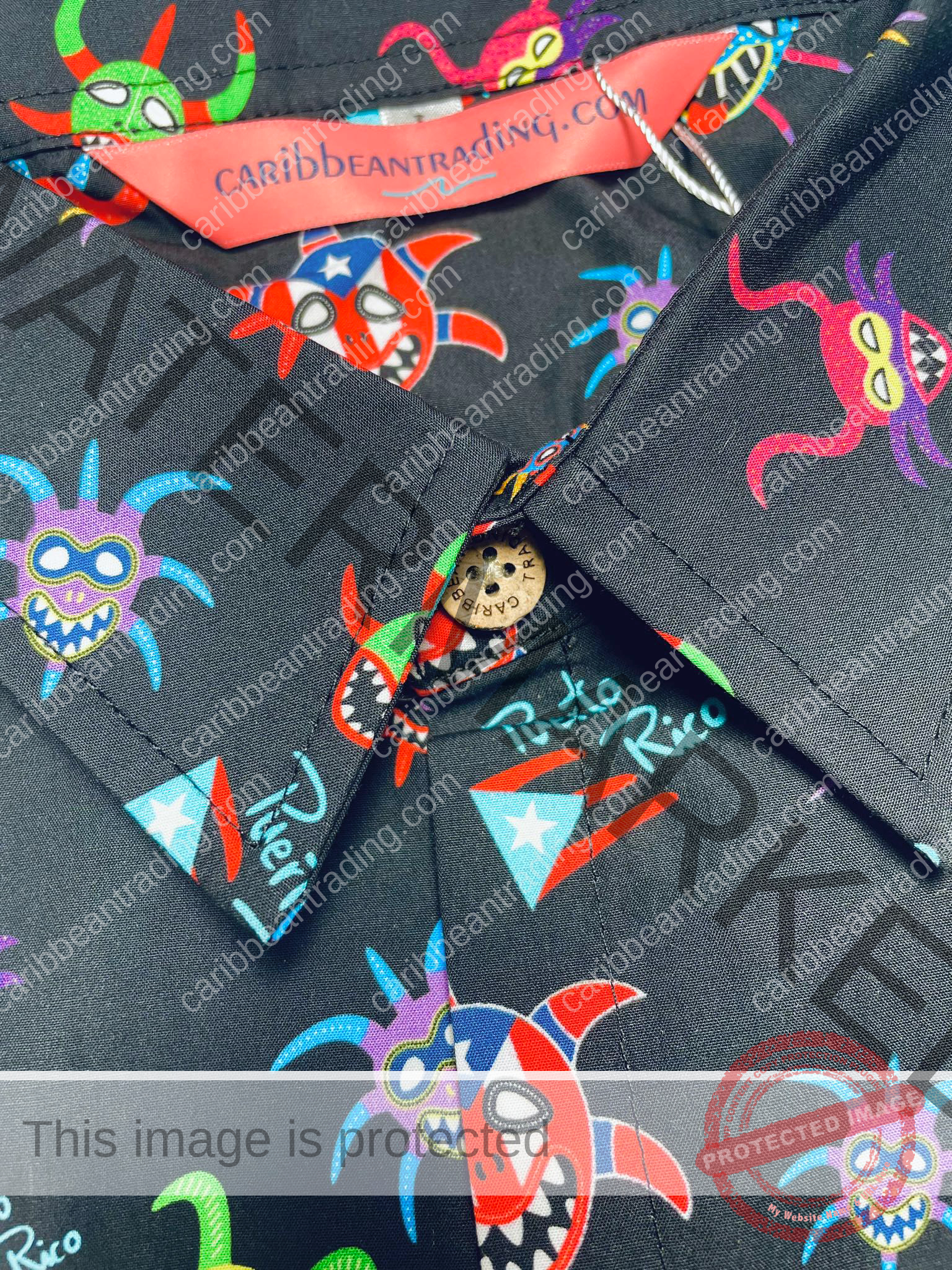 Vejigante -Caribbean-Button Down Shirt - Image 3