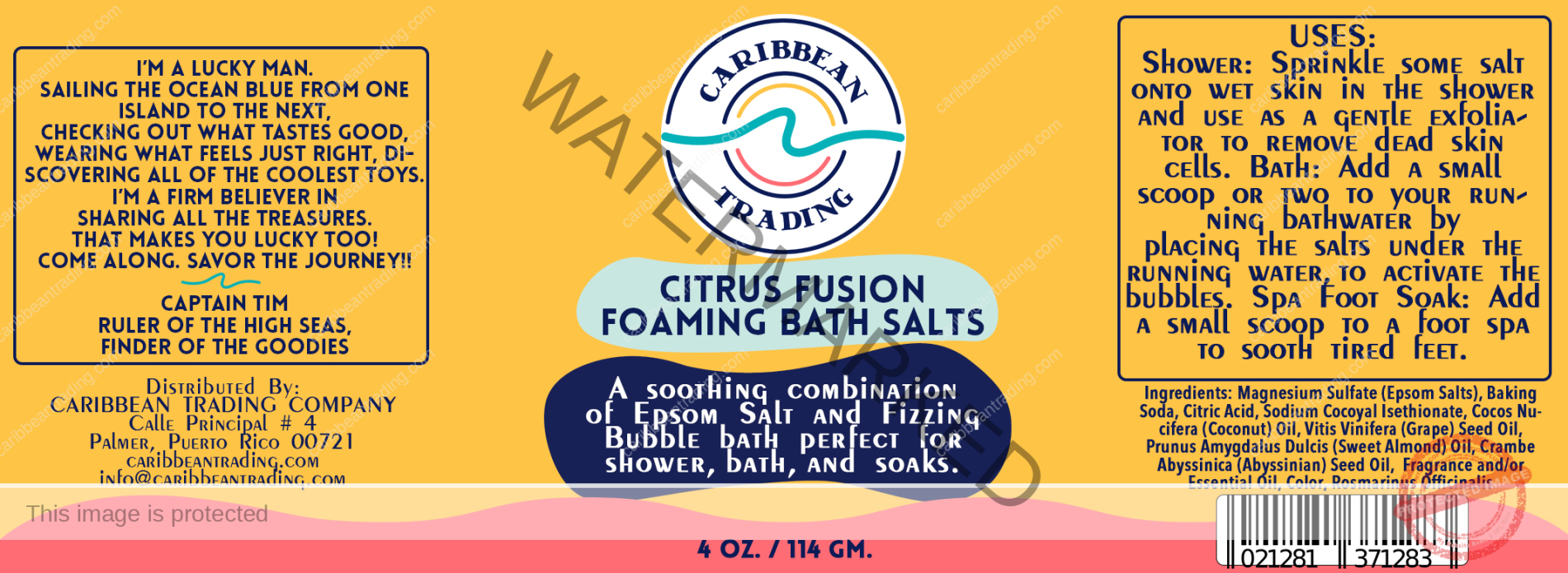 Citrus Fusion Foaming Bath Salt - Image 2