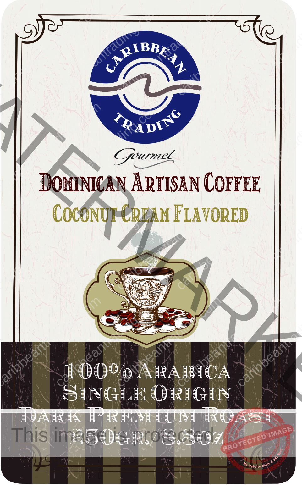 Dominican Single Origin Arabica Coconut Cream Flavored 8.8 oz. - Image 2
