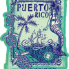 Mermaid Puerto Rico Sticker