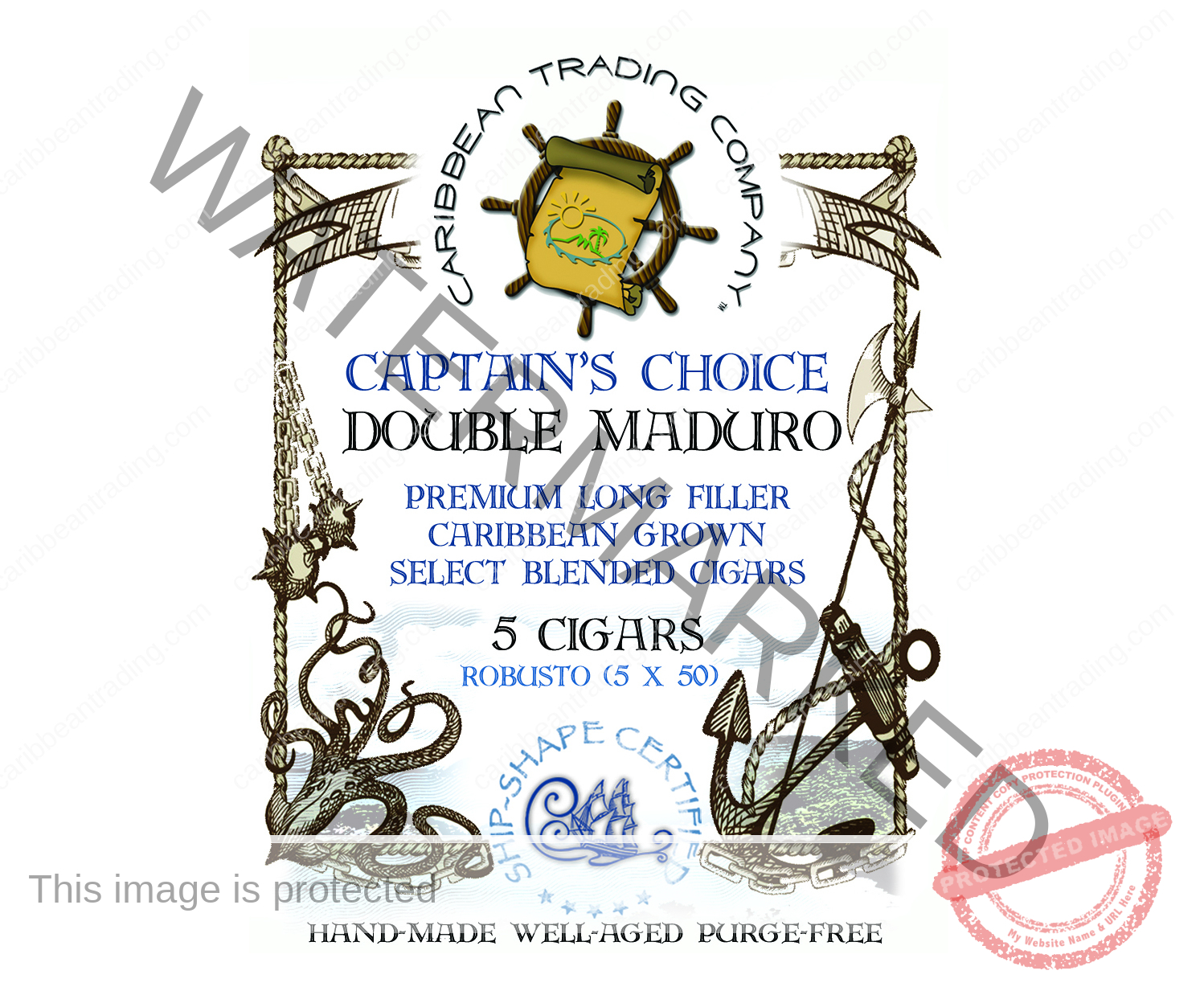 Captain's Choice Double Maduro Torpedo Cigar (6 x 54) 25 Pack Bundle - Image 7