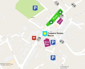 directions to Caribbean Trading Rincon Map