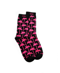 Tropical Socks Pink Palms