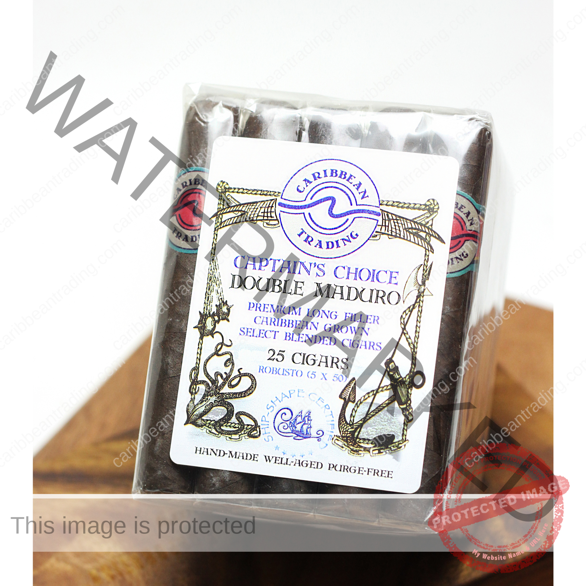 Captain's Choice Double Maduro Torpedo Cigar (6 x 54) 25 Pack Bundle - Image 3