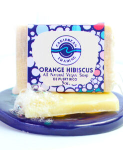 Orange Hibiscus Handmade All Natural Vegan Aloe Soap