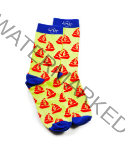 Tropical Socks Sailboats