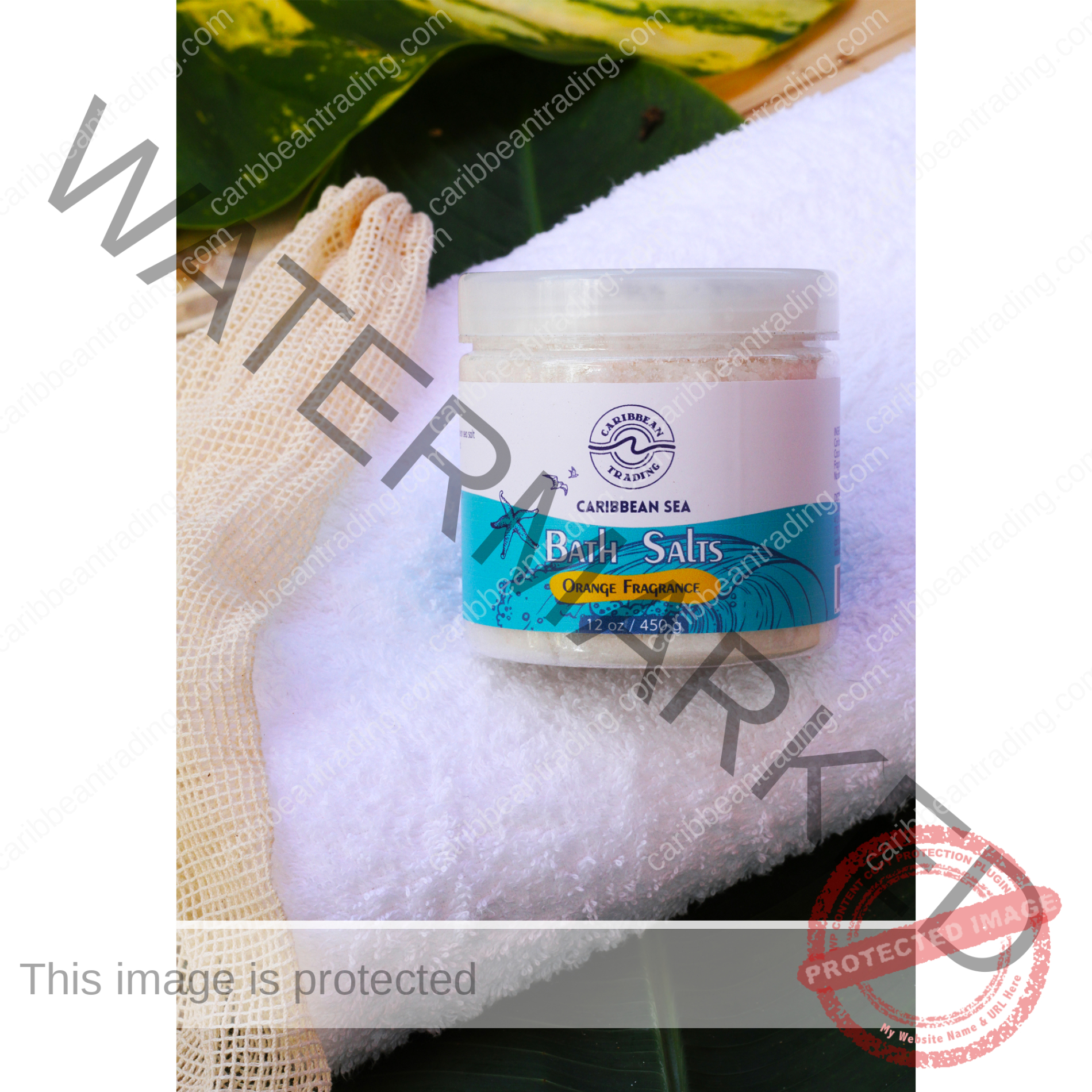 Caribbean Sea Bath Salts w/Orange 12 oz. - Image 2