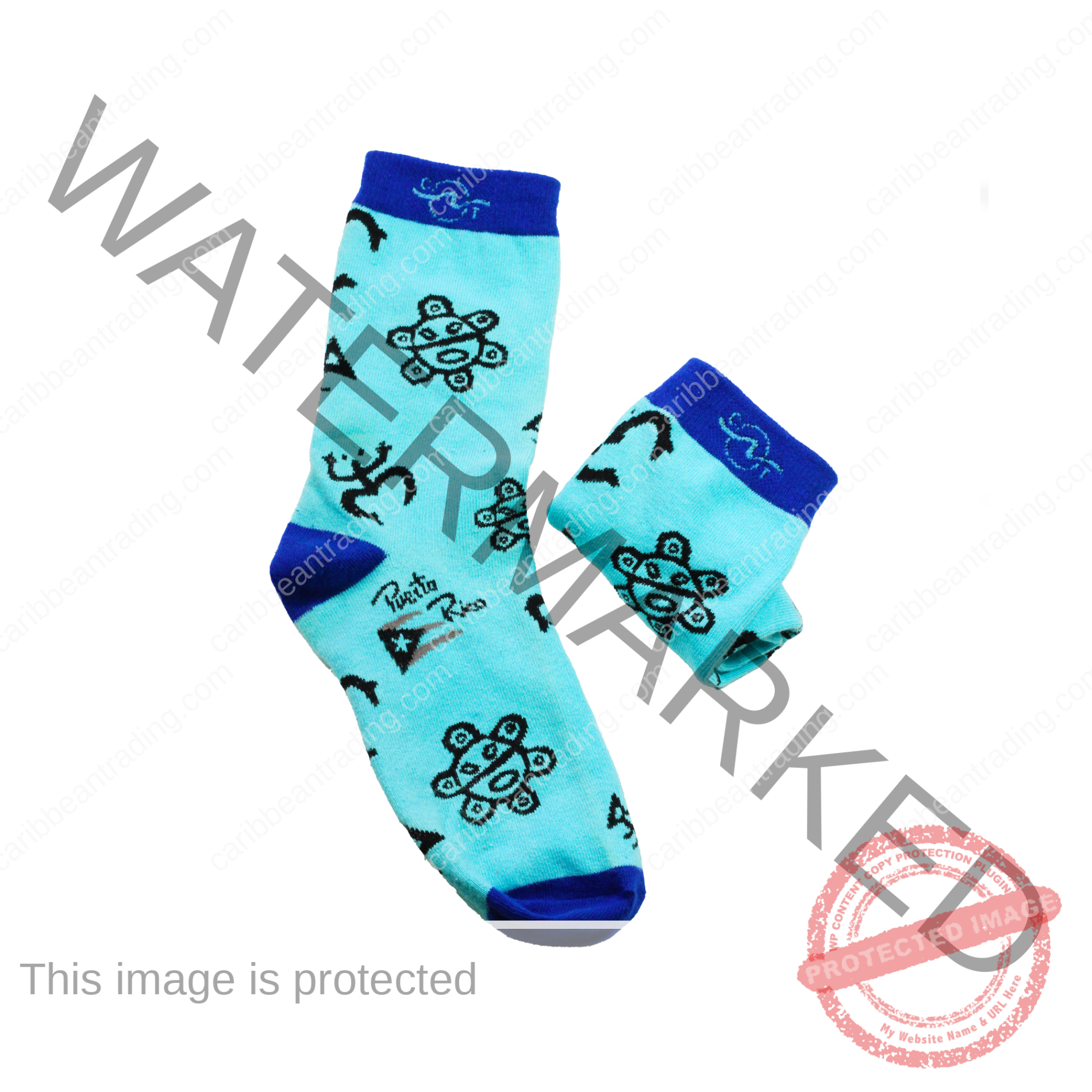 Tropical Socks Taino Symbols - Image 3
