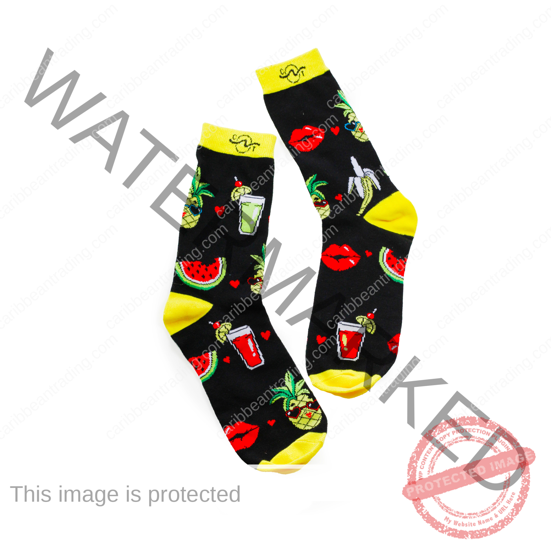 Tropical Socks Juicy Fruits - Image 2