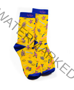 Tropical Socks Yellow Blue Icons
