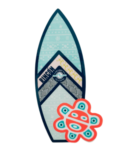 Mini Stickers Taino Surf Board Rincon