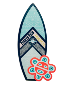 Mini Stickers Taino Surf Board Puerto Rico