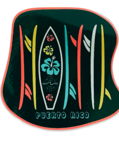 Mini Sticker Surf Board Puerto Rico