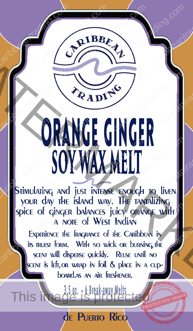 soy-wax-melt-orange ginger