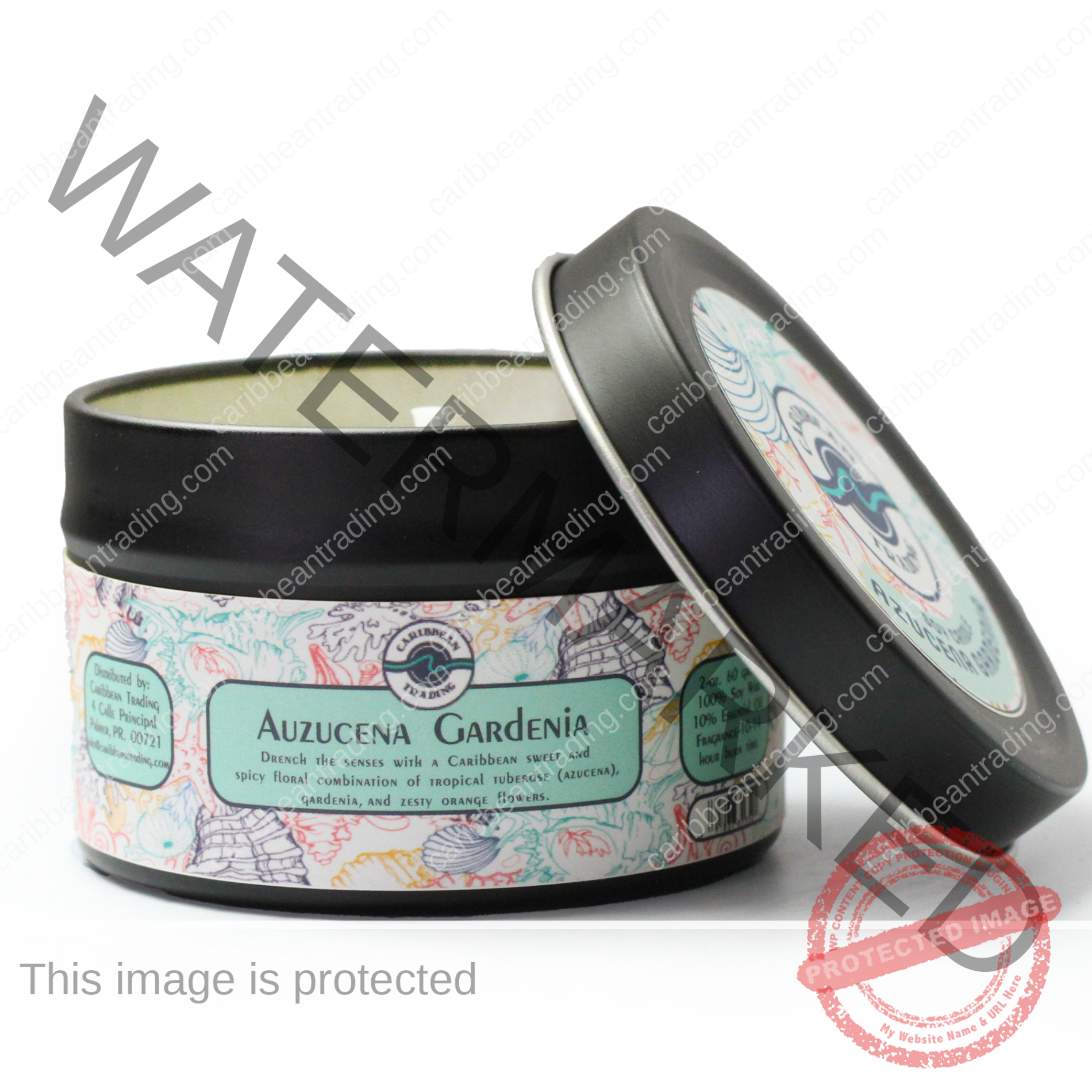 Azucena Gardenia 2oz. Travel Tin