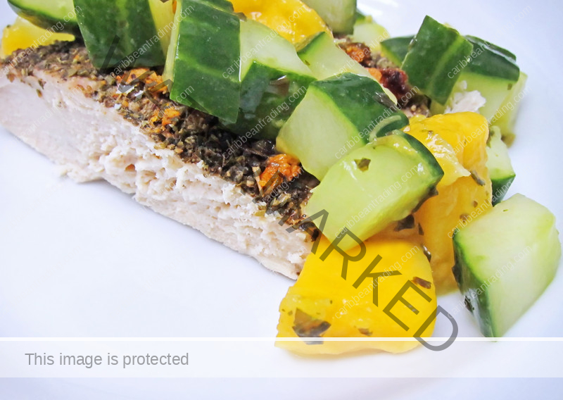 cucumber mango chicken