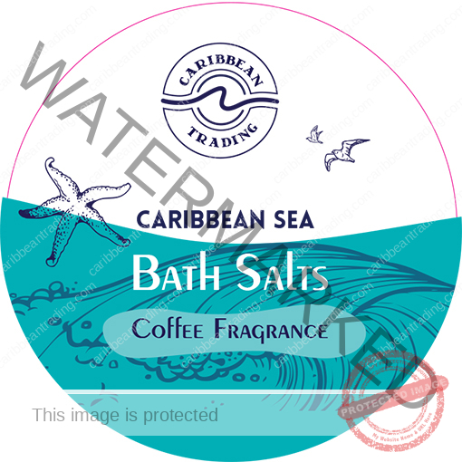 Caribbean Sea Bath Salts w/Coffee 12 oz. - Image 5