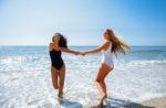 girls in the beach