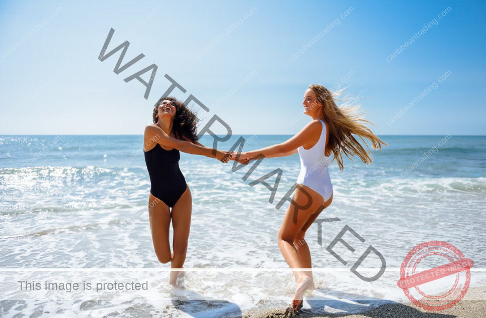 girls in the beach