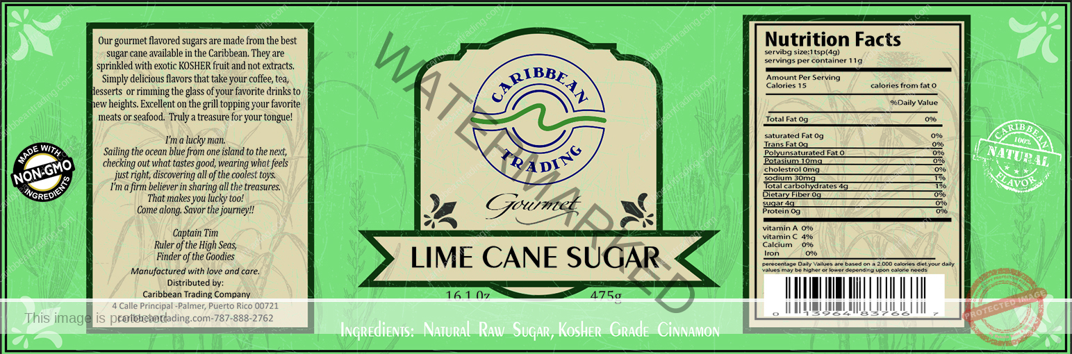 Lime Cane Sugar - 15.87 oz. - Image 5