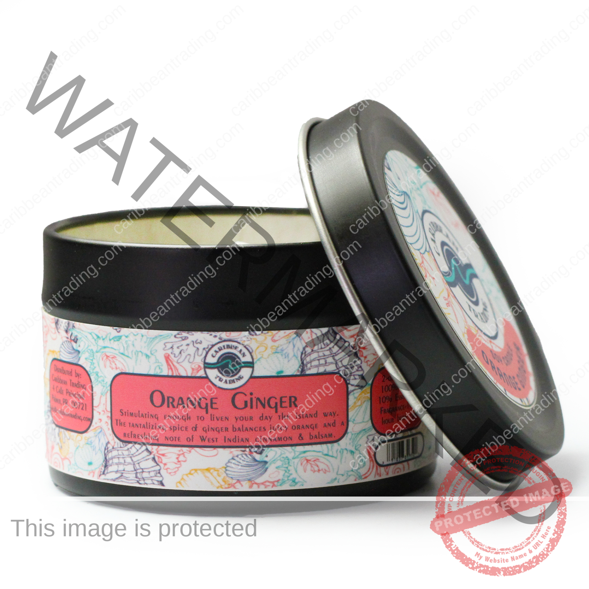 Orange Ginger 2oz. Travel Tin