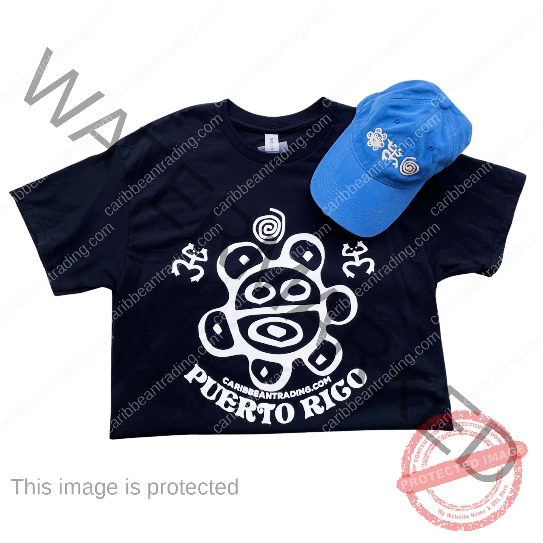 T-shirt-cap combo Taino Symbols - Image 2