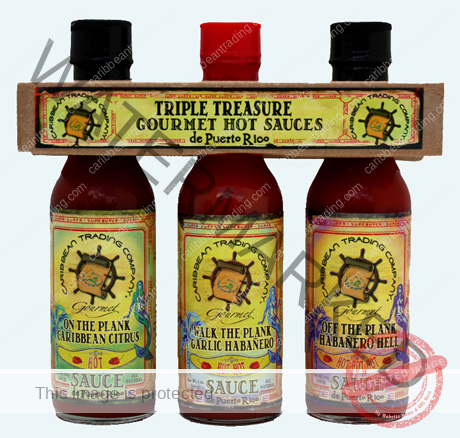 Triple Treasure Gourmet Hot Sauces de Puerto Rico Triple Treasure Gourmet Hot Sauces de Puerto Rico