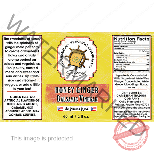 Honey Ginger White Balsamic Vinegar - Image 3