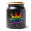 Rainbow Leaf Stash Jar