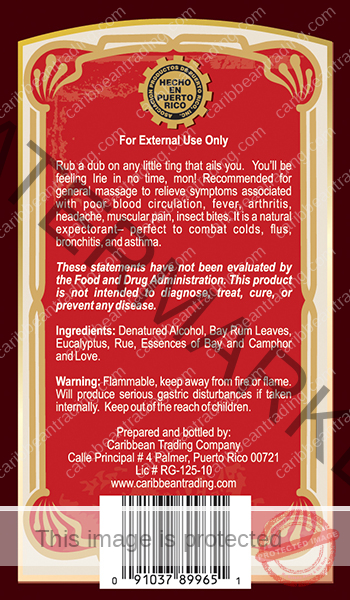 Bush Mon Puerto Rico Alcoholado Caribbean Bush Medicine Blend - Image 3