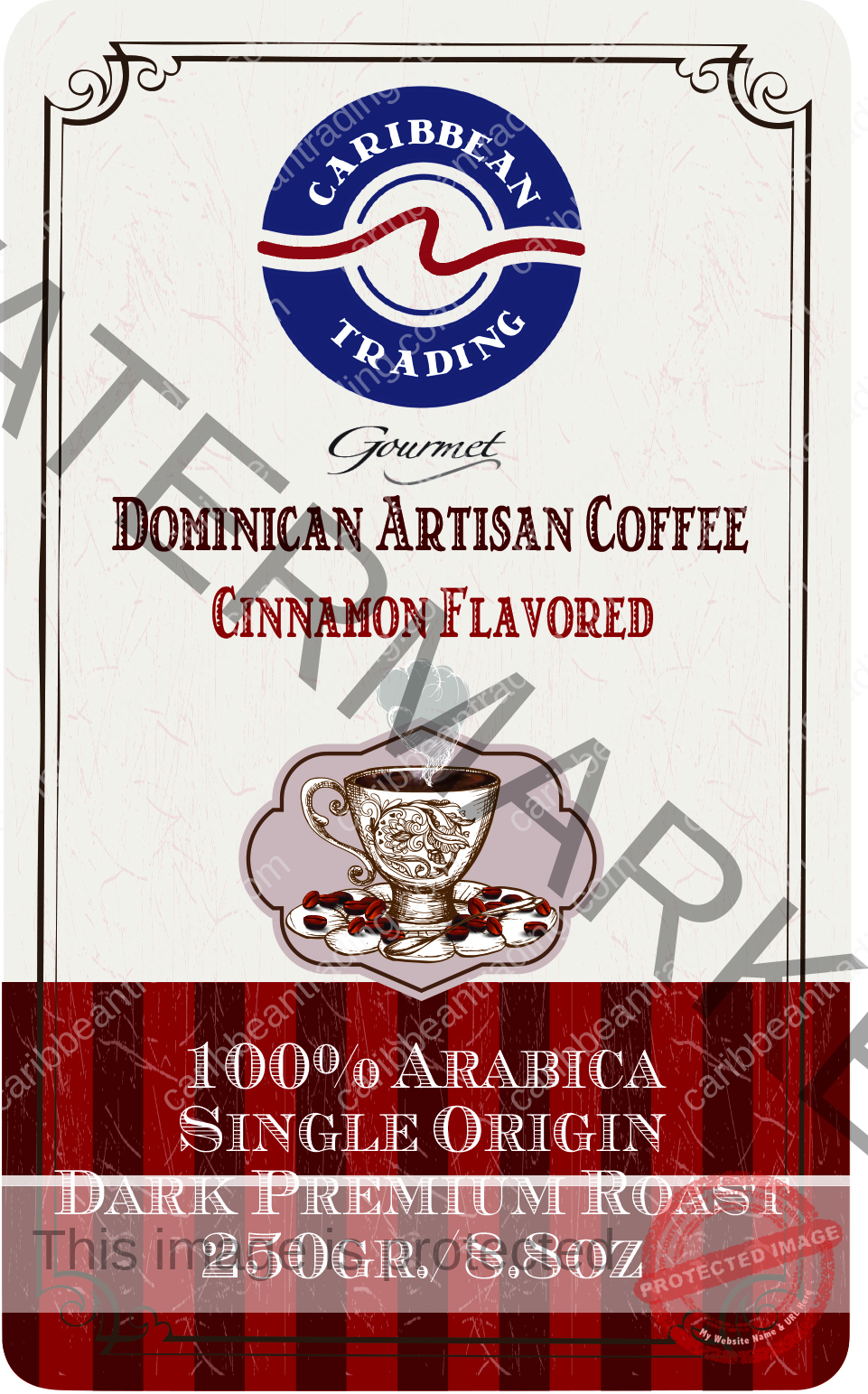 Dominican Single Origin Arabica Coffee Cinnamon Flavored 8.8 oz. - Image 2