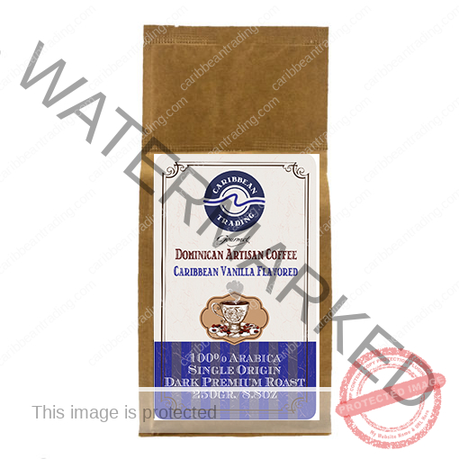 Dominican Single Origin Arabica Coffee Caribbean Vanilla Flavored 8.8 oz.