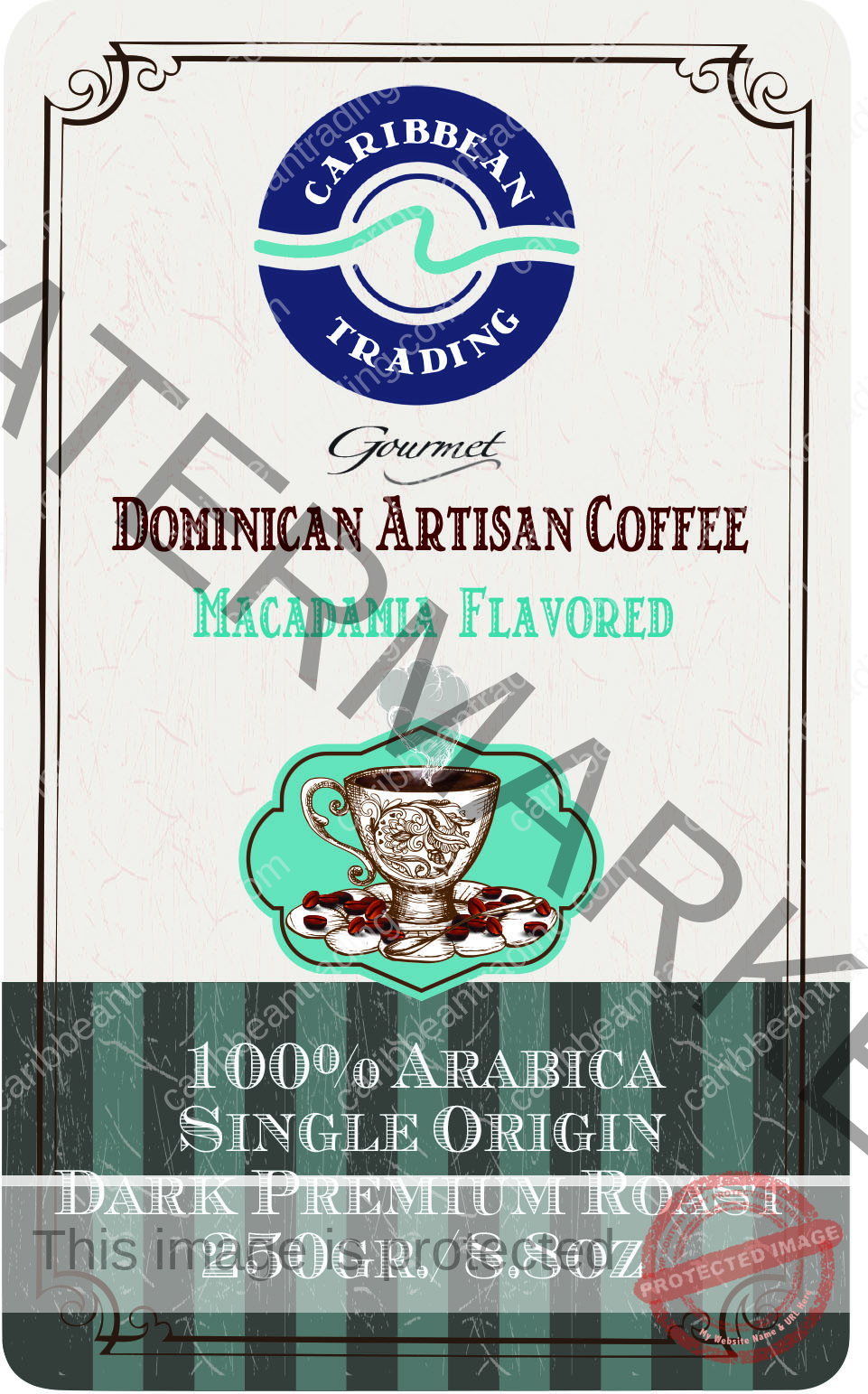 Dominican Single Origin Arabica Macadamia Flavored 8.8 oz. - Image 2
